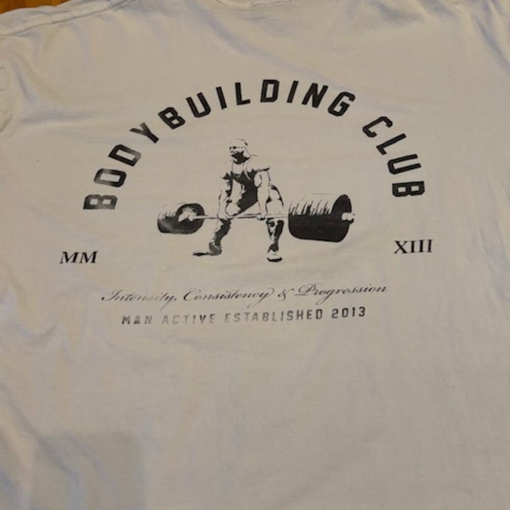 Men's BoohooMan White Graphic (Back) T-Shirt - Oversized - M - Picture 4 of 4
